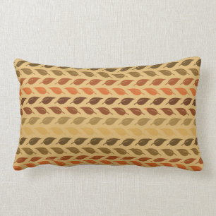 Fall Colours Leaves Foliage Thanksgiving Earthy Lumbar Cushion