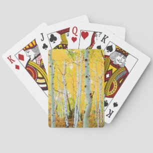 Fall colours of Aspen trees 1 Playing Cards