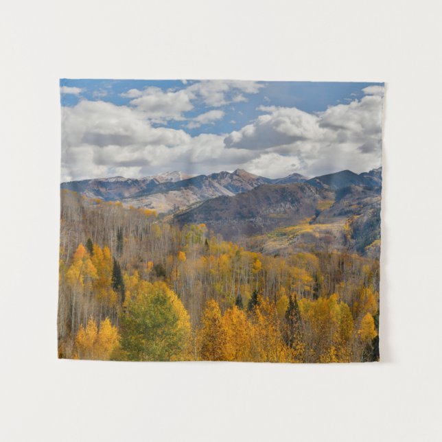 Fall Colours of Aspens & Oaks Keebler Pass Tapestry (Front (Horizontal))