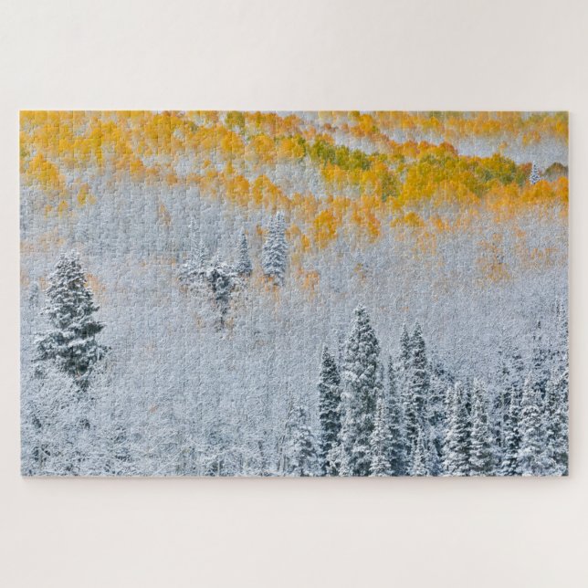 Fall Colours of Aspens | Rocky Mountains, Colorado Jigsaw Puzzle (Horizontal)