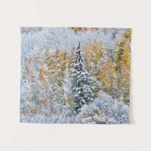 Fall Colours of Aspens & Snow Keebler Pass Tapestry