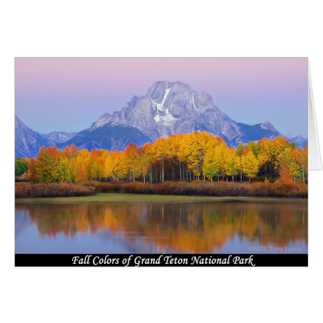 Fall Colours Of Grand Teton National Park (Front Horizontal)