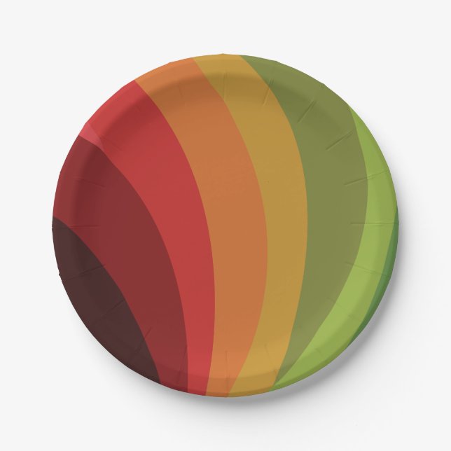 Fall Colours Party Paper Plate (Front)