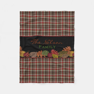 Fall Colours Personalised Fleece Blanket