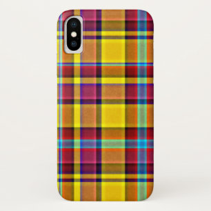 Fall Colours Plaid Tartan iPhone X Case
