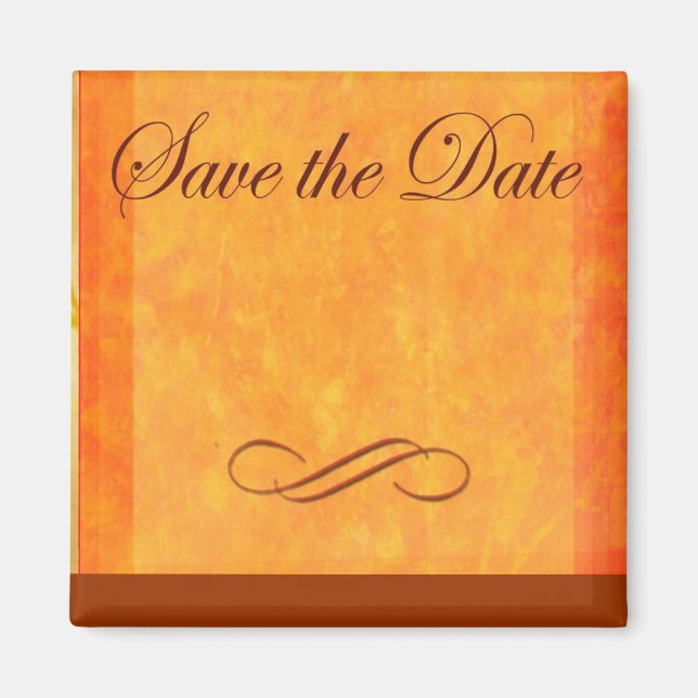 Fall colours save the date magnet (Front)