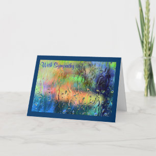Fall Colours Through a Rainy Window - Sympathy Card