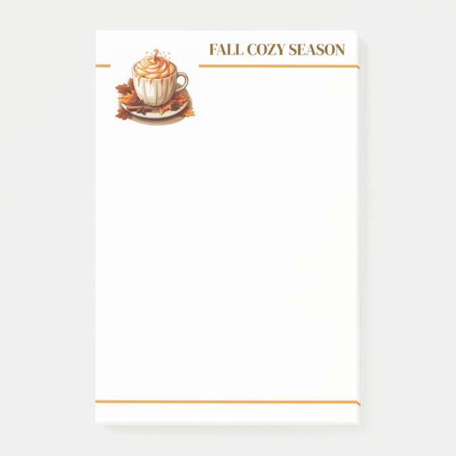 Fall Cosy Season Post Notes (Front)