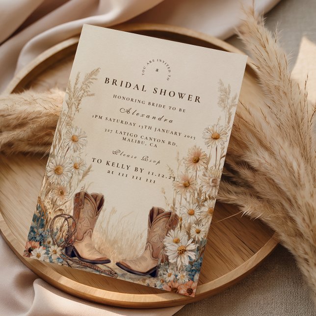 Fall Country Floral Bridal Shower Invitation (Creator Uploaded)