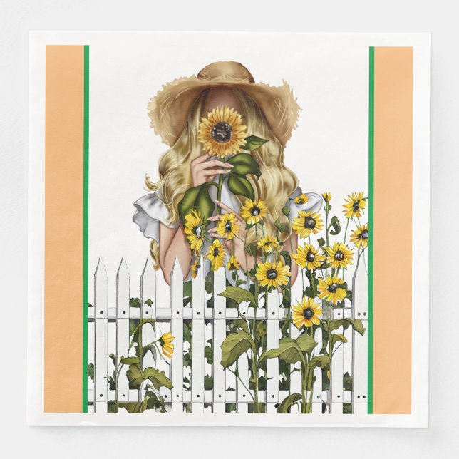 Fall Country Gardener  Napkin (Front)