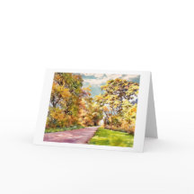 Fall Country Road card