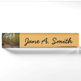 Fall Creek at Laurel Hill State Park Pennsylvania Nameplate