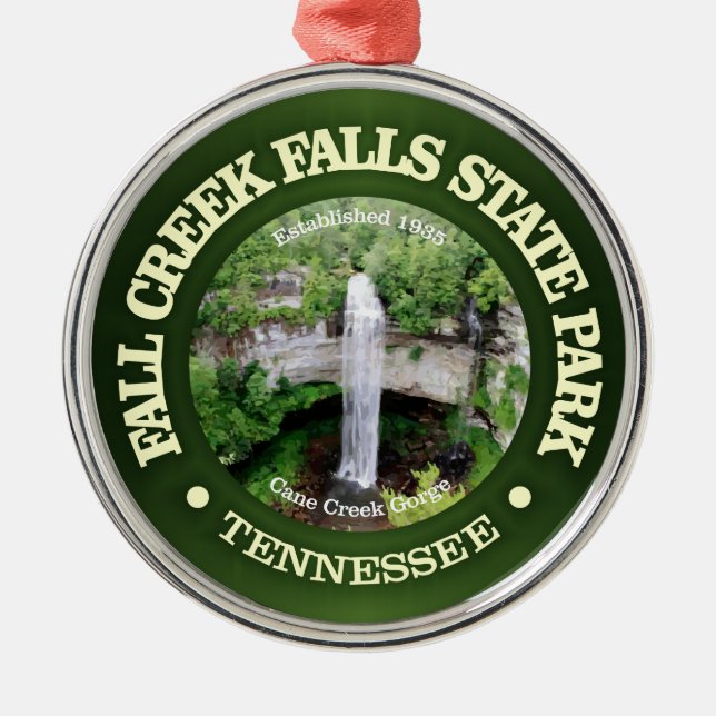Fall Creek Falls SP Metal Tree Decoration (Front)