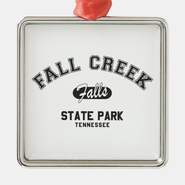 Fall Creek Falls State Park, Tennessee Metal Tree Decoration (Front)