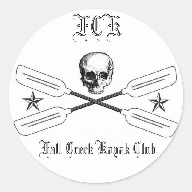 Fall Creek Kayak Logo Sticker (Front)