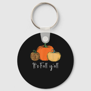 Fall Cute Halloween Pumpkin Thanksgiving It’s Fall Key Ring
