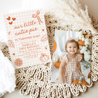 Fall Cute Hand Drawn Our Little Cutie Pie Birthday