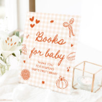 Fall Cutie Pie Baby Shower Books for Baby Game