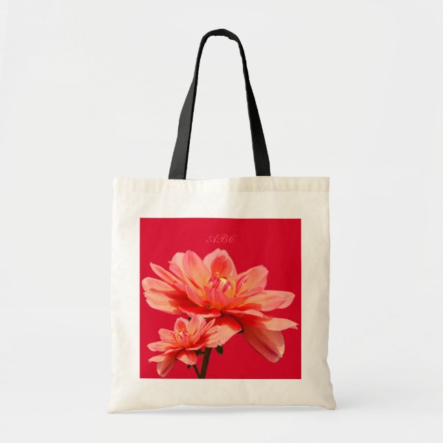 "Fall Dahlias" Custom Budget Tote (Front)