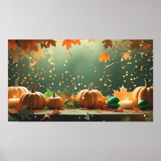 Fall Decor Halloween Poster (Front)