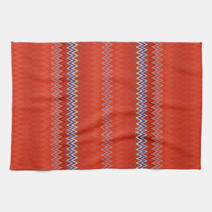Fall Delight Zigzag Tea Towel
