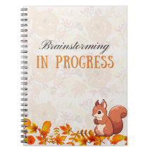 Fall Design Brainstorming in Progress Notebook