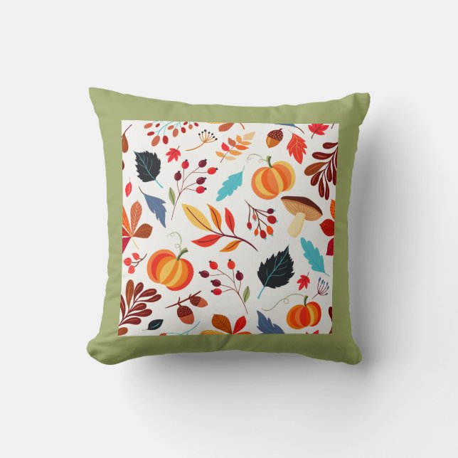 Fall Design custom background shade Pillow (Front)