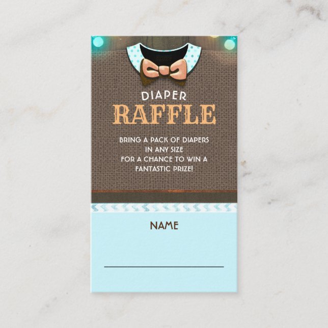 Fall Diaper Raffle Ticket Enclosure Card (Front)
