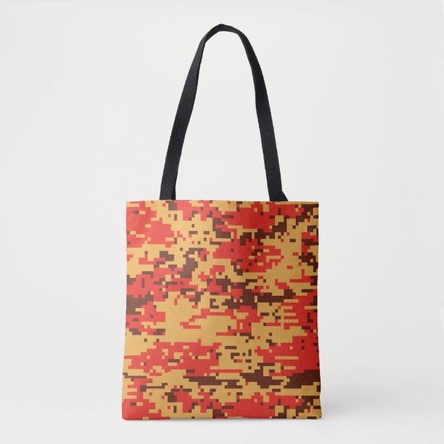 Fall Digital Camo Pattern Tote Bag (Front)