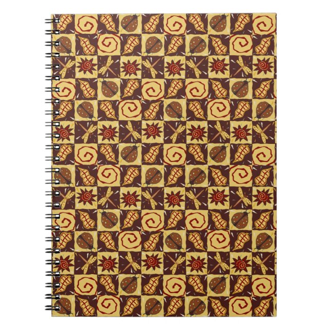 Fall Doodles Spiral Notebook (Front)