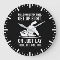 Fall Down Seven Times - Cute Funny Cat Motivation