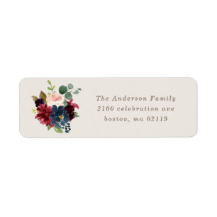Fall Elegance Return Address Label