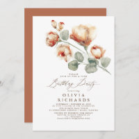 Fall Elegant Romantic Floral Birthday