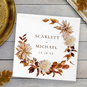 Fall Elegant Wedding Napkin