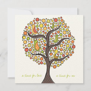 Fall Engagement Autumn Wedding Tree Invitation