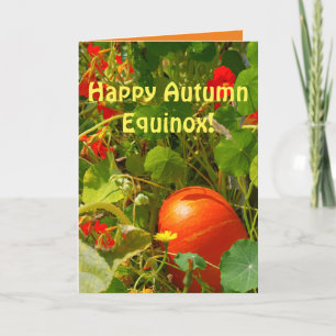Fall Equinox, Autumn's Arrival, Pretty Fall Scene Card