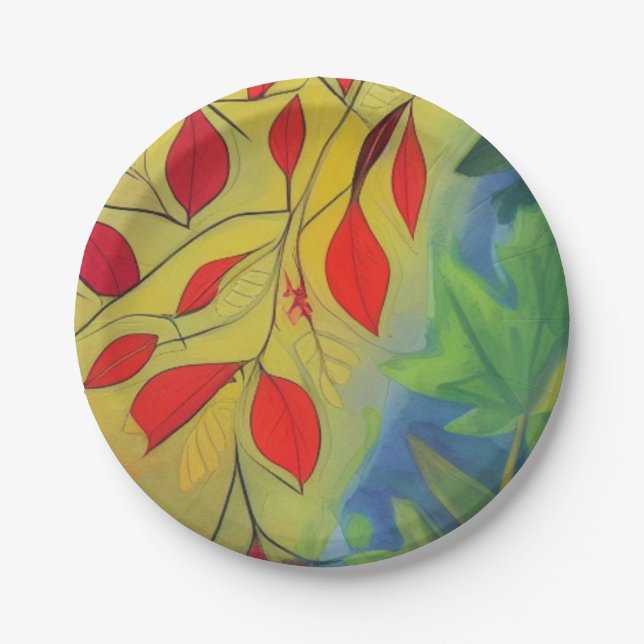 Fall Equinox Paper Plate (Front)
