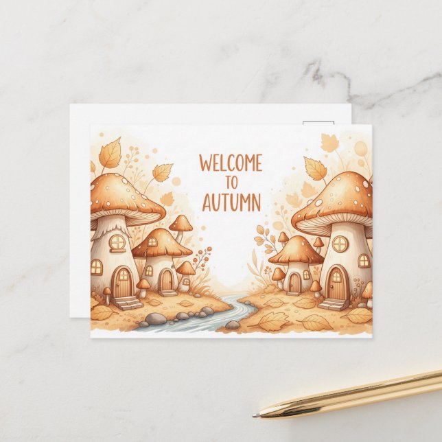 Fall Equinox  Postcard (Front/Back In Situ)