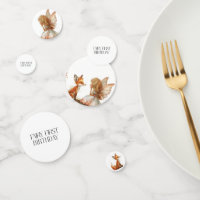 Fall Fairy First Birthday Thank You with a Fox