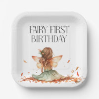 Fall Fairy First Birthday Thank You with a Fox