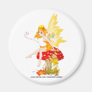 Fall fairy magnet