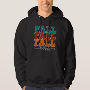 Fall Fall Fall Vibes Typography Script Men Hoodie