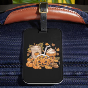 Fall Family Halloween Thanksgiving Cute Autumn Luggage Tag