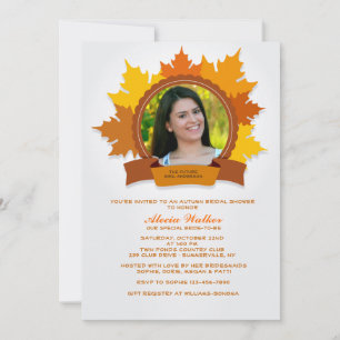 Fall Fancy Photo Invitation
