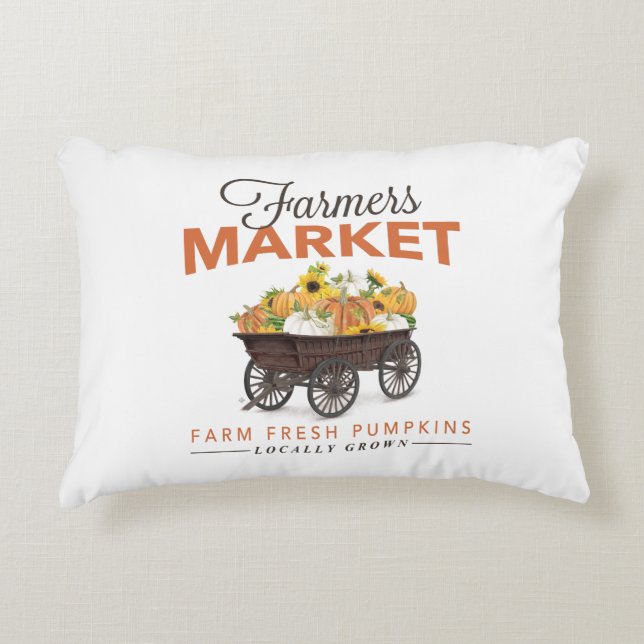 FALL FARMERS MARKET DECORATIVE CUSHION (Front)