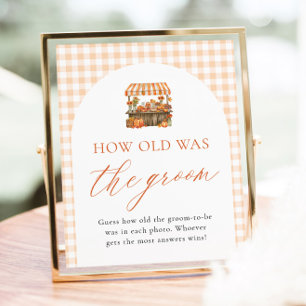 Fall Farmers Market How Old Was The Groom Sign