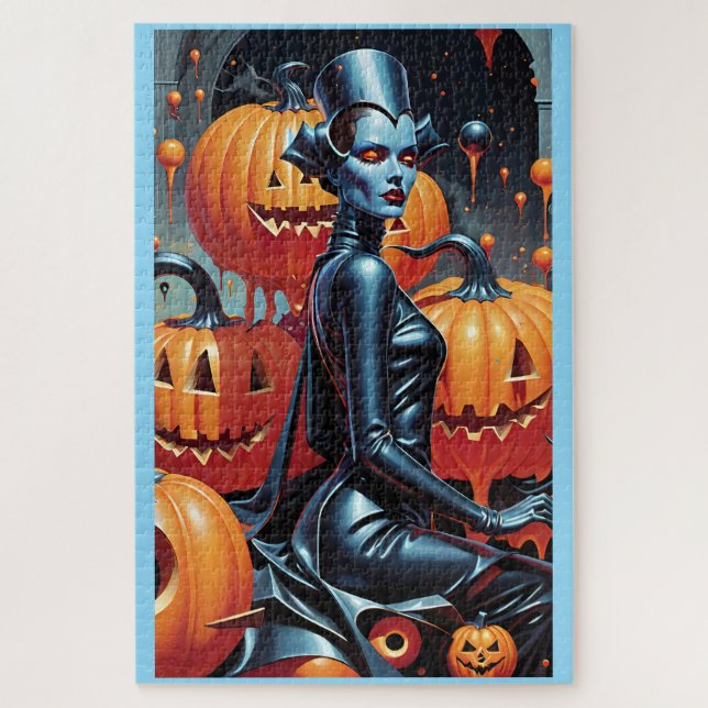 Fall Fashion's Weekend Witch Queen Jigsaw Puzzle (Vertical)