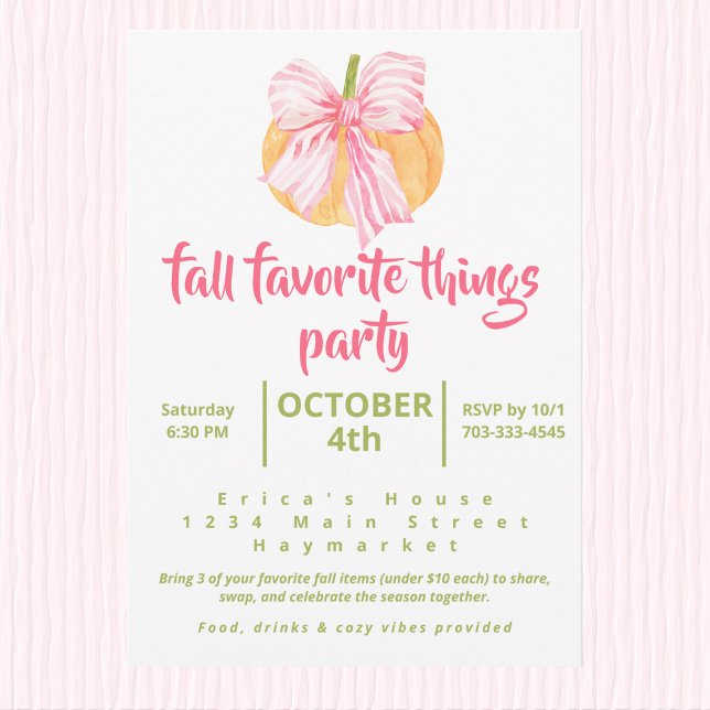 Fall Favourite Things Party Coquette Pumpkin (Creator Uploaded)