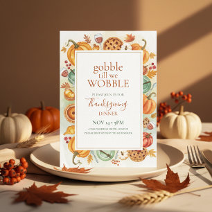 Fall Feast Frame Thanksgiving Invitation