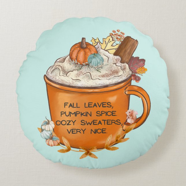 Fall Feelings - Double Sided Round Cushion (Front)